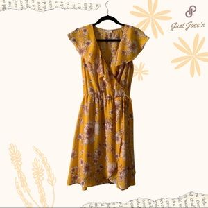 Charming Charlie Floral Yellow Dress